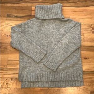 Gray Turtleneck Sweater
